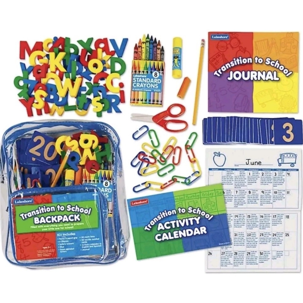 Lakeshore NEW Transition to School Backpack Preschool Kinder School Education